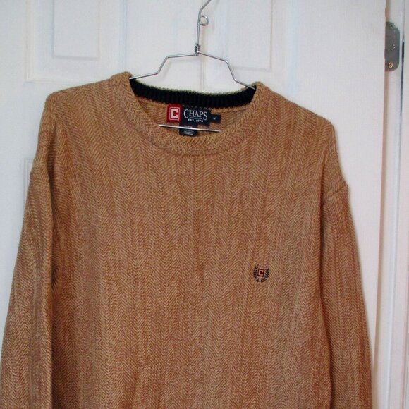 Chaps Men's Sweater – Heavyweight Classic Fit Cotton Crewneck Pullover Sweater M - Picture 1 of 15